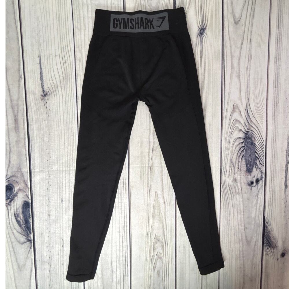 Gymshark Leggings Black 27" Inseam No Size Tag - 24" Waist Workout Gym